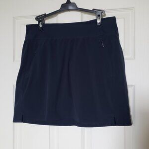 Athleta Women's Navy Blue Soho Skort with Zipper Pockets - Size 10 - EUC